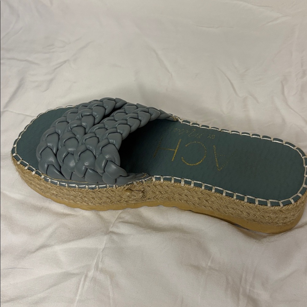 Matisse Blue Braided Espadrille Sandals - Picture 2 of 2